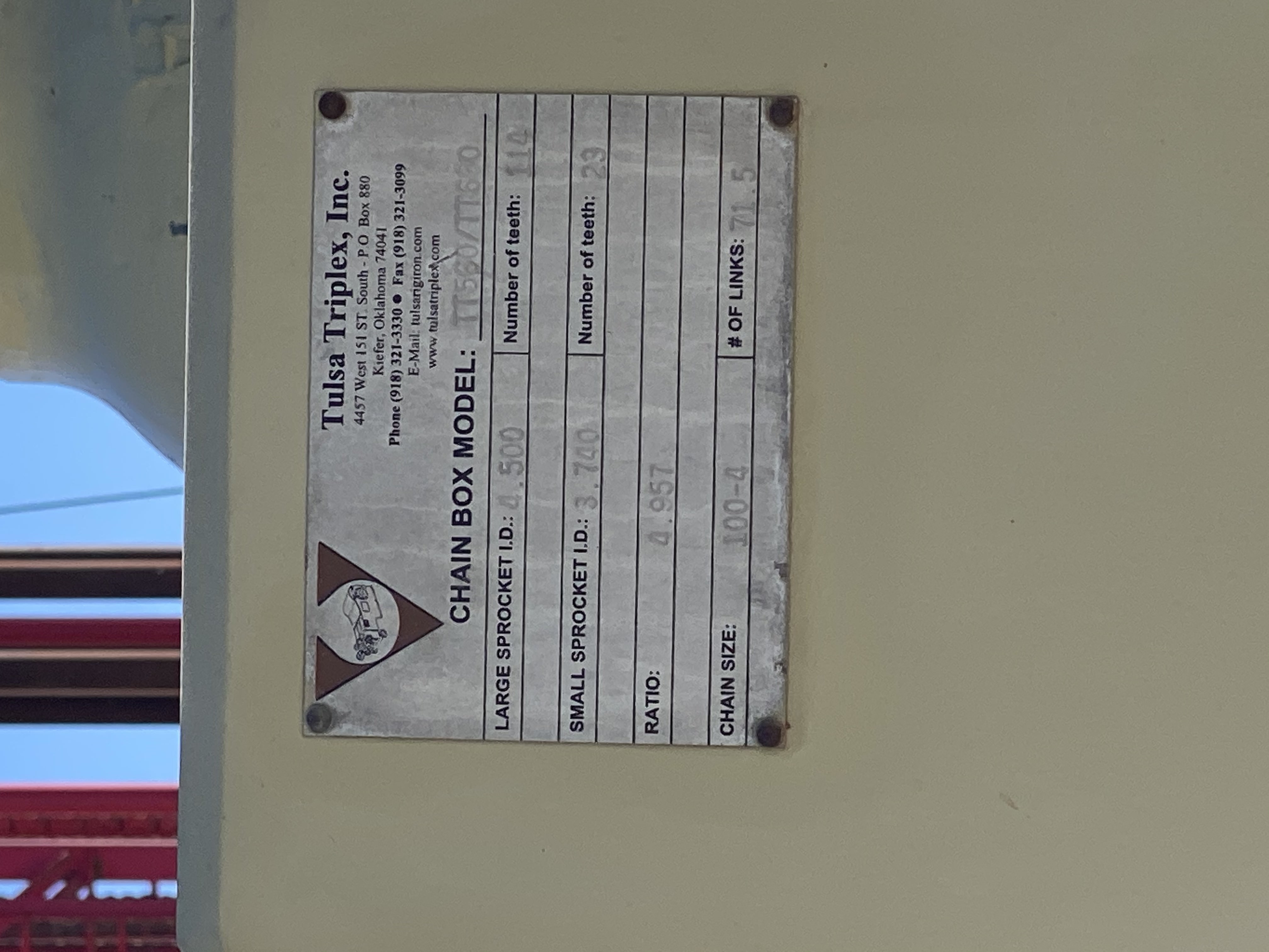 Used Tulsa Rig Iron Portable Bentonite System