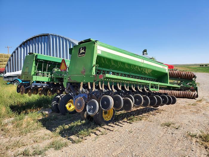 Used 25' John Deere 455 Grain Drill w/ Small Seed Box