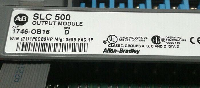 Used ALLEN BRADLEY 1746-OB16 SERIES D