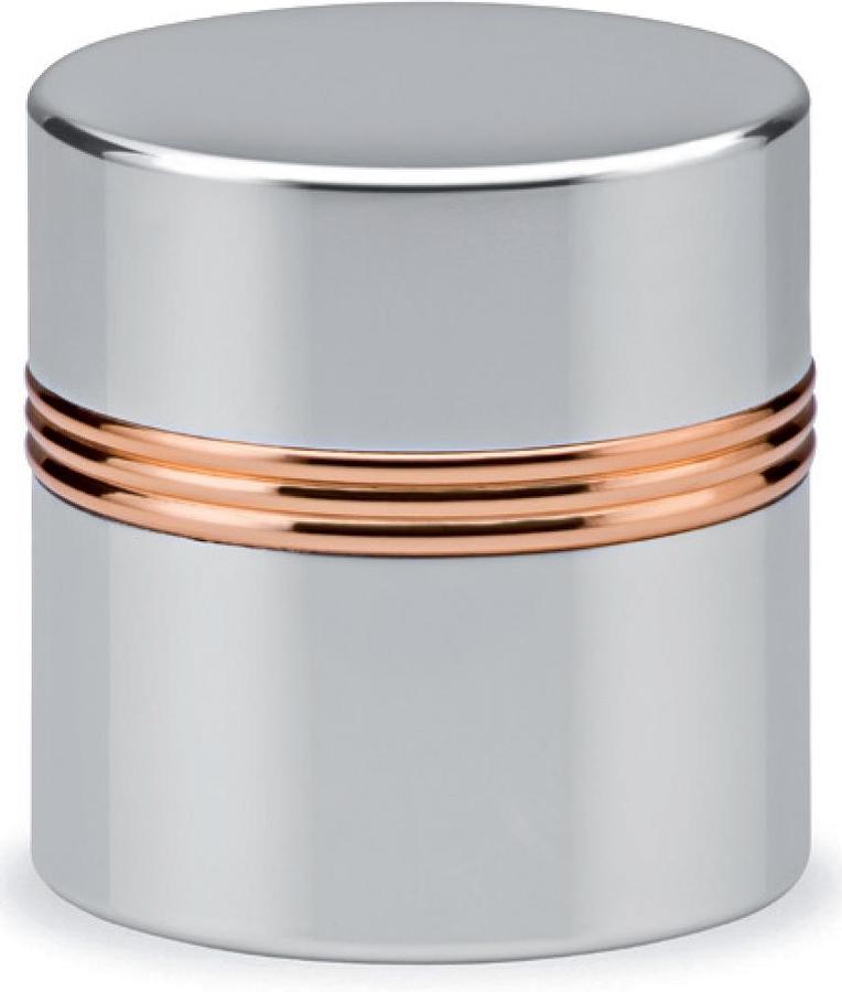 Vasetto in alluminio con interno in vetro VAS/2307 G