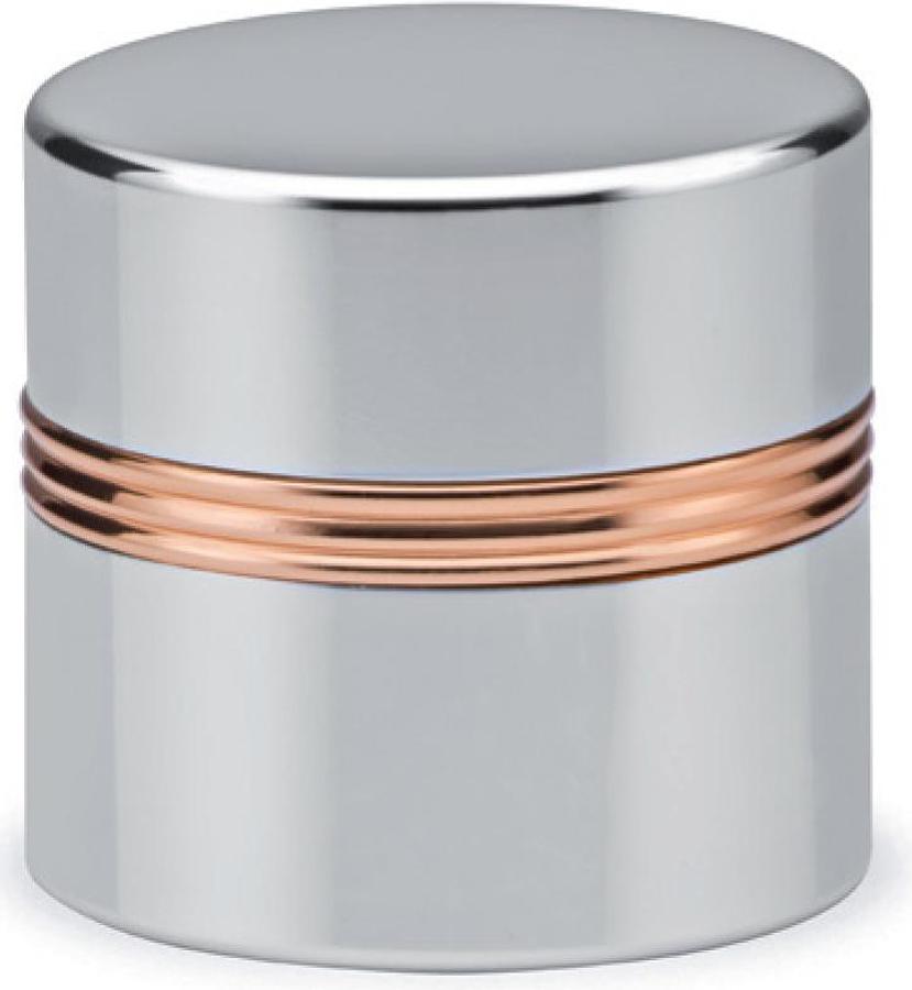 Vasetto in alluminio con interno in vetro VAS/2296 G