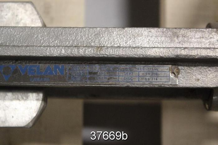 Used Velan 3" Hand Operated Knife Gate Valve, L10-0320C-13SL #37669
