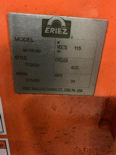 Used ERIEZ MFG. CO. MDL. SE-T25MC CONTAMINENT SEPERATION MAGNET NEVER USED