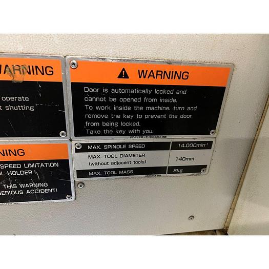 Used MORI SEIKI NH-4000 HORIZONTAL MACHINING CENTER