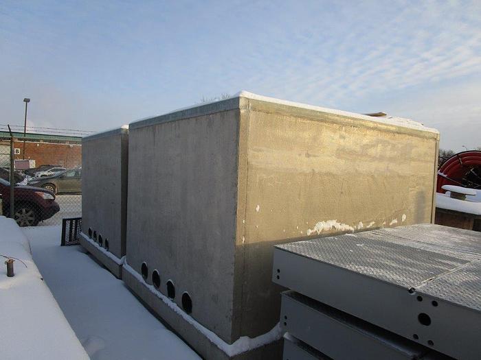 Used Concast 4-way Vista Precast Vault with steel lid