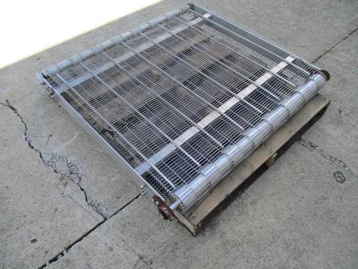 Used Conveyor Section; Wire Belt; 42"Wx42"L
