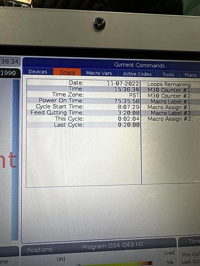 Used 2022 HAAS DT-2 5-Axis 20,000 RPM CNC Vertical Machining Center ***Low Hours***