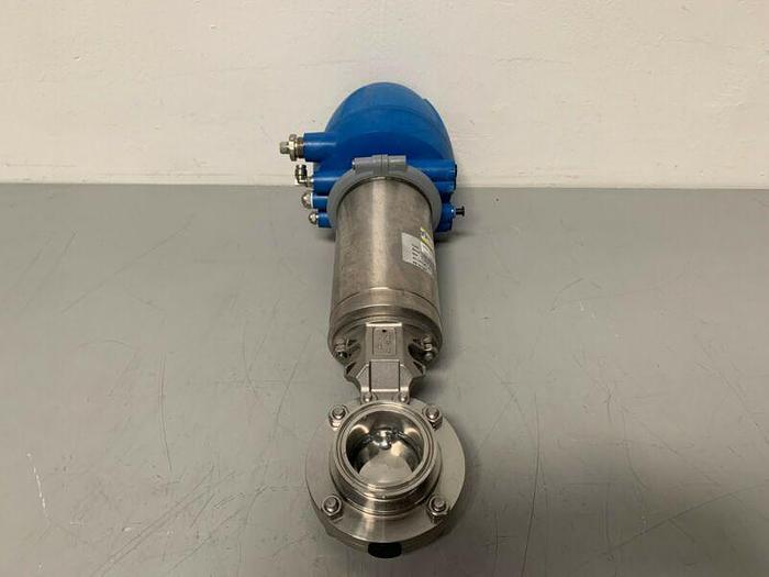 Used GEA Tuchenhagen 7330-2002-0100-0000+TM1.P2BAZ/67 Butterfly Valve w/ 2" Fitting