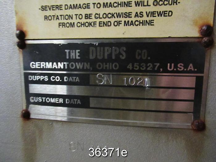 Used Andritz 1021 Dupps Dewatering Screw Press #36371