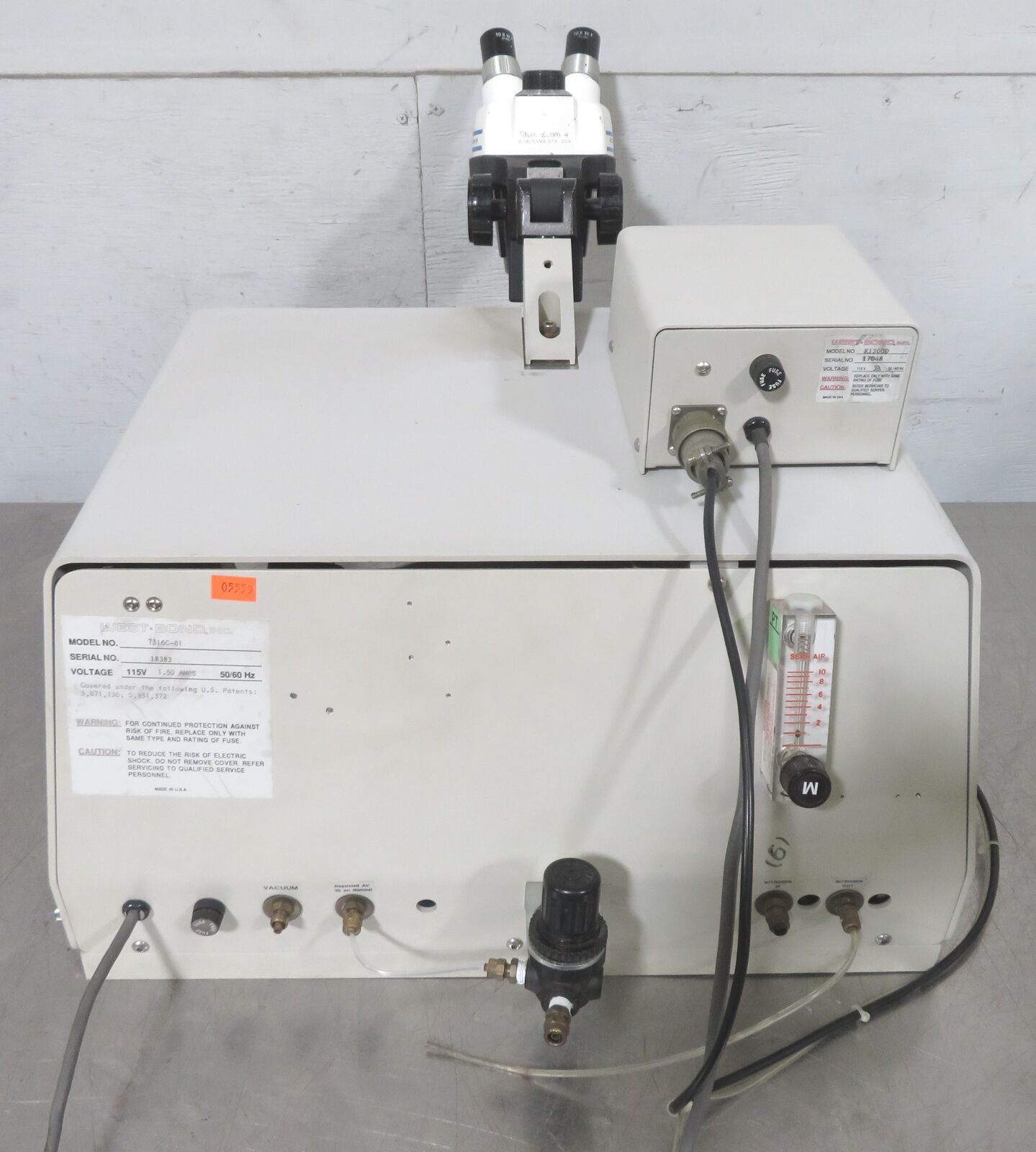 Used West-Bond 7316C Motorized Scrub Single Collet Eutectic Die Bonder