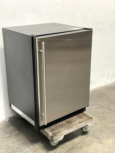 Used ULINE 1224RF 24" Stainless Steel under-counter Refrigerator / Freezer Combo
