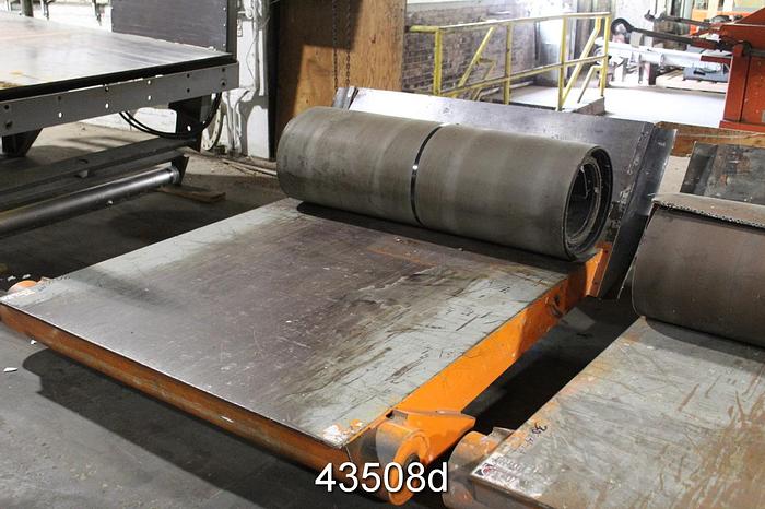 Used James Brinkley Roll Splitter, 66" Knife Length, 60" Roll Diameter #43508