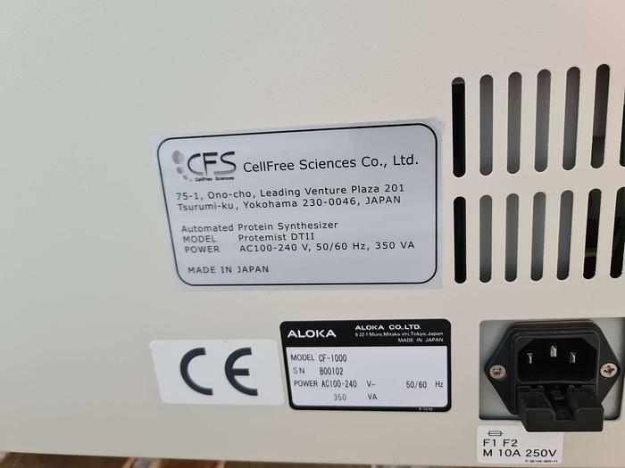 Used CFS Protemist DT II Automated Protein Synthesizer