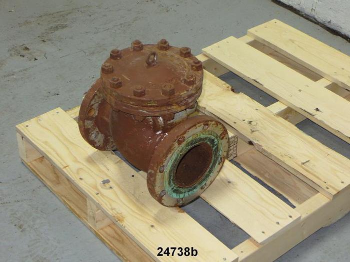 Used 4 Evergreen Valve Co CHECK 4" Steel Check Valve, 150 Lb Flange, Wcb, F 6005 #24738