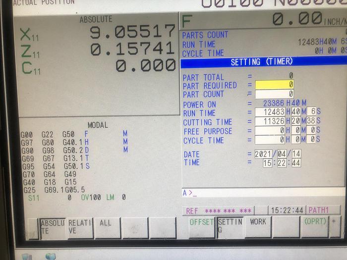 Used 2016 TORNOS MULTISWISS 6X14 MULTISPINDLE AUTOMATIC LATHE WITH PARALLEL NUMERICAL CONTROL