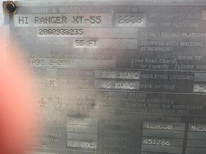 Used 2009 International 4300 Terex Hi-Ranger XT55 60ft Forestry Truck - C30479