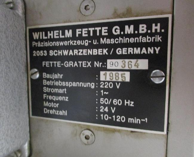 Used 1985 FETTE GRATEX