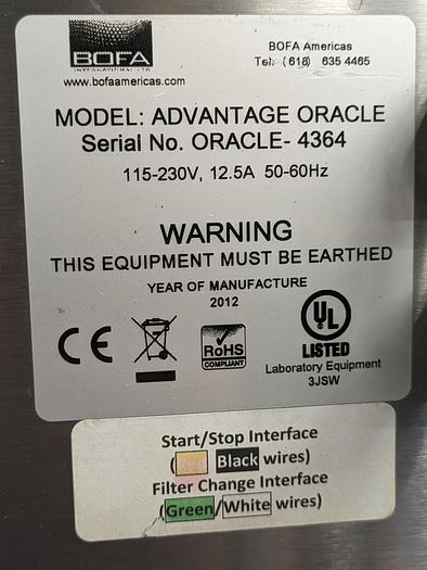 Used BOFA, video jet advantage oracle laser fume extractor