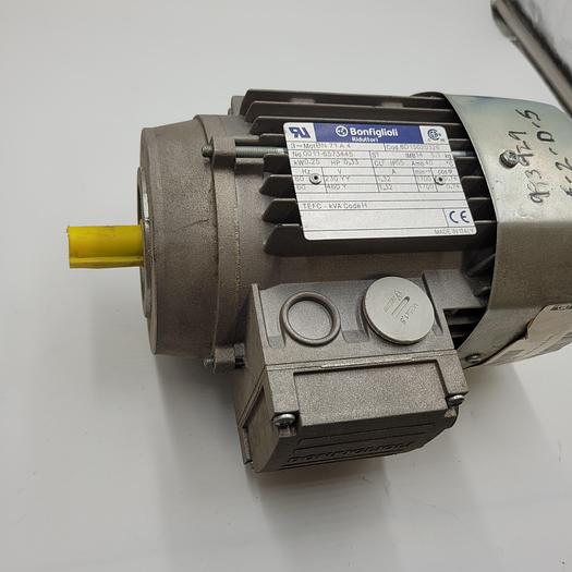 BONFIGLIOLI .33 HP BN71A4 - 8D15020326 - 230/460 1700 RPM