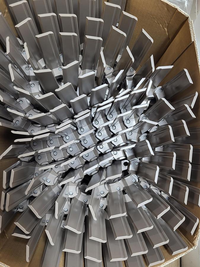 Habasit Slat top 1.5", 12", r tab, MQIBVM C0882K1200LFTA