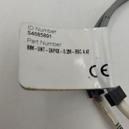 Used Turck S4685891 / PN BIM-UNT-2AP6X-0.2M-RSC 4.4T Sensor