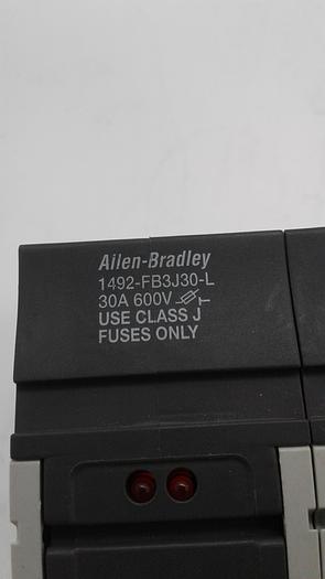 Used Allen-Bradley 3x Fuse Holder 1492-FB3J30-L