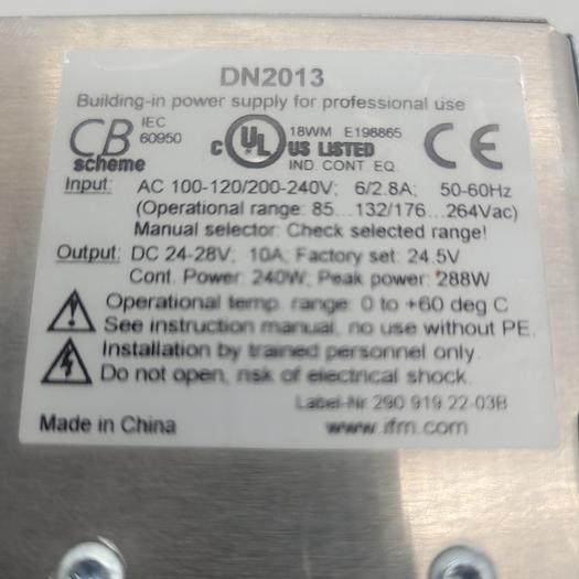 Used IFM Power Supply DN2013