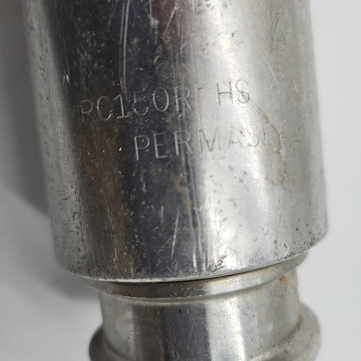 Used Versilon 150 PSI WP hose 1-1/2" x 70" USDA 3-A & stainless Sanitary Fitting pc150rhs Rev. F both ends 992410sko