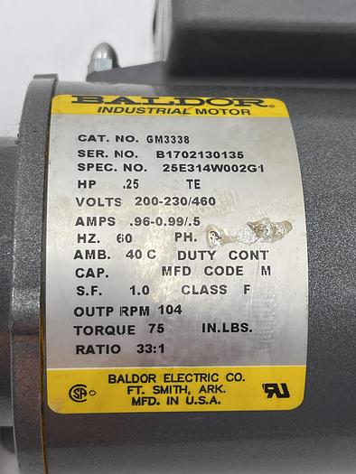 Used Baldor GM3338