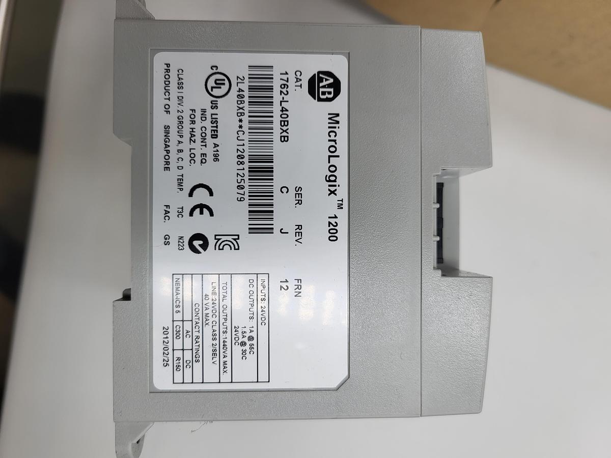 Used Allen Bradley 1762L40BXB PLC Module