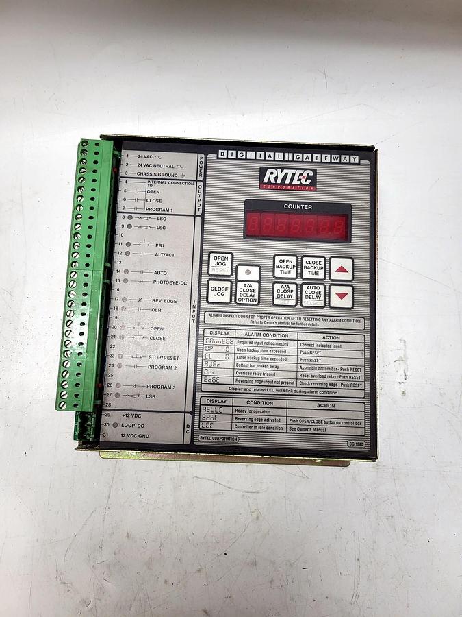 Rytec Corporation / Control Associates & Mfg., Inc. DG1200 overall