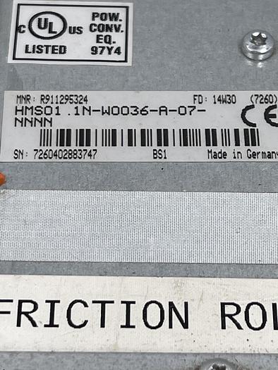 Used Rexroth HMS01.1N-W0036-A-07-NNNN