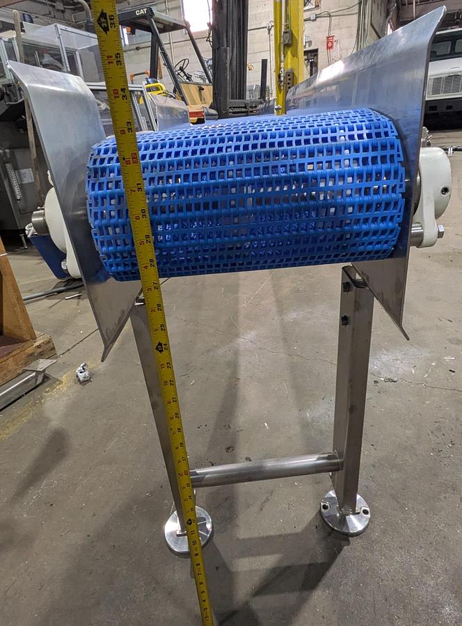 Used stainless steel conveyor 10' long 12" wide