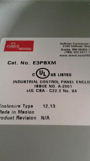 Used Nevent Hoffman E3P8XM Enclosure