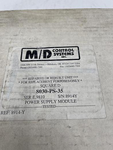 Used Square D 8030-PS-35