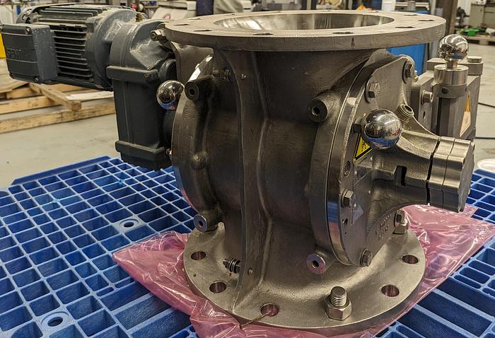 Used coperion 10" metering valve, stainless steel, sew drive