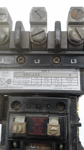 Used Allen-Bradley Voltage Starter 509-COD