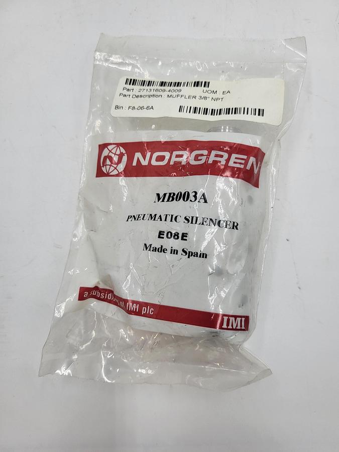 Norgren MB003A pneumatic silencer E08E 3/8" NPT muffler *new*