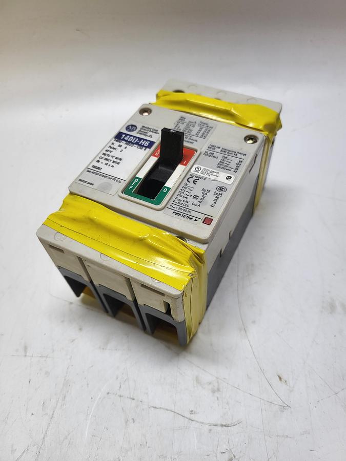 Used Allen-Bradley Molded Case Circuit Breaker 140U-H6C3-C50 B