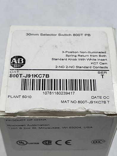 Allen-Bradley 800T-J91KC7B Ser T