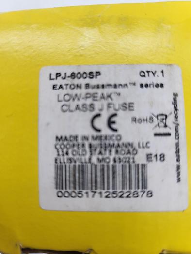 Used Cooper Bussmann LPJ-600SP