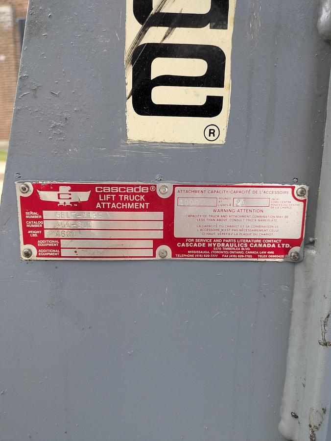 Used Cascade pallet inverter 400-SLI