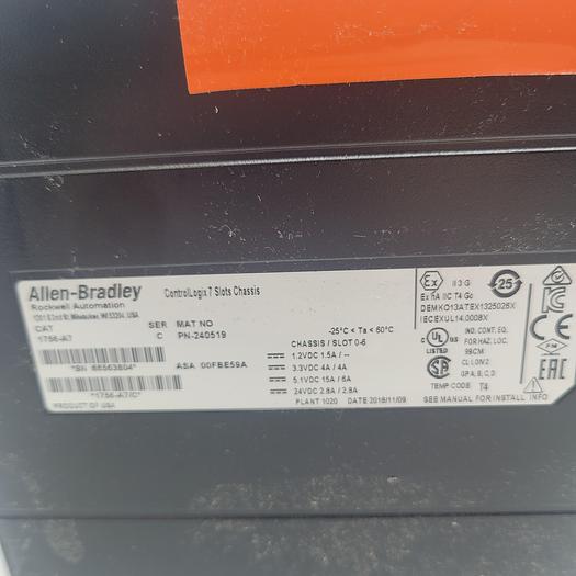 Allen-Bradley Control Logix 7 Slot Chassis 1756-A7 Ser.C