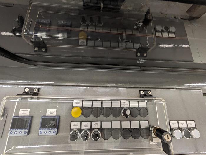 Used Kallfass Universa Servo 500 high speed automatic shrink wrap / with heat tunnel