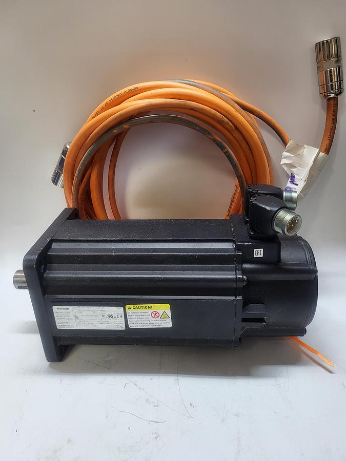 Used Rexroth MSK076C-0450-NN-M1-UP1-NNNN w/RKL4301 AWM Style Cable 185"