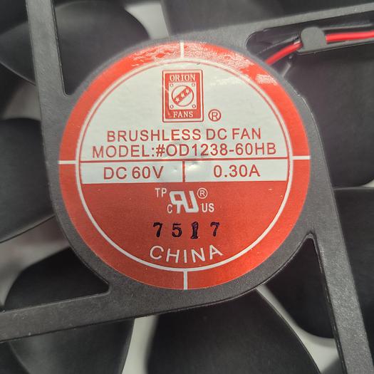 Used Orion Brushless DC Fan OD1238-60HB