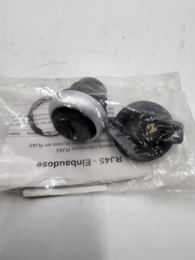 LUTZE Inc. 492075 Industrial Network Connectivity Panel Pass Through RJ45 F/F 8/8 Cat5e * NEW*