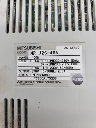 Used Mitsubishi MR-J2S-40A