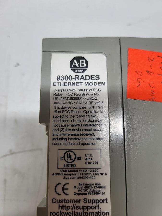Used Allen-Bradley 9300-RADES Ethernet Modem