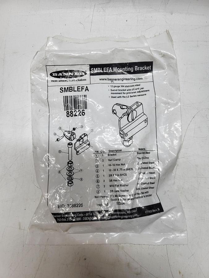 Banner SMBLEFA Mounting Bracket